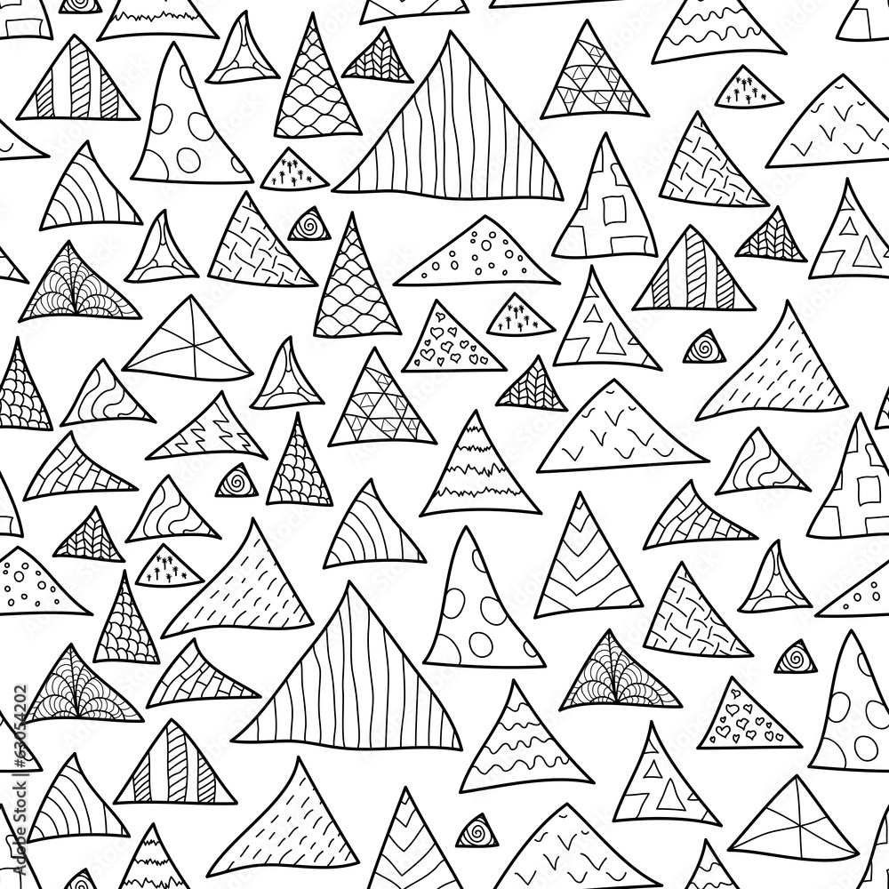 Seamless background, black and white hipster pattern Seamless background, black and white hipster pattern