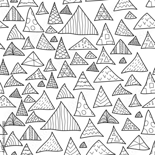 Seamless background  black and white hipster pattern