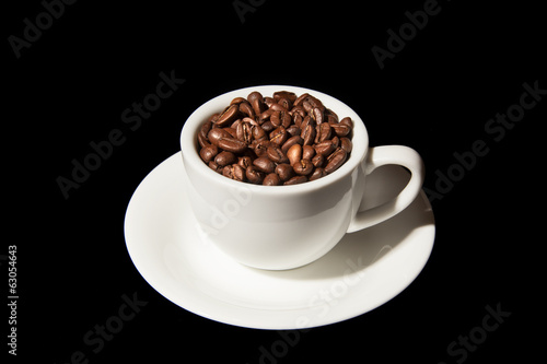 A cup of coffee beans               