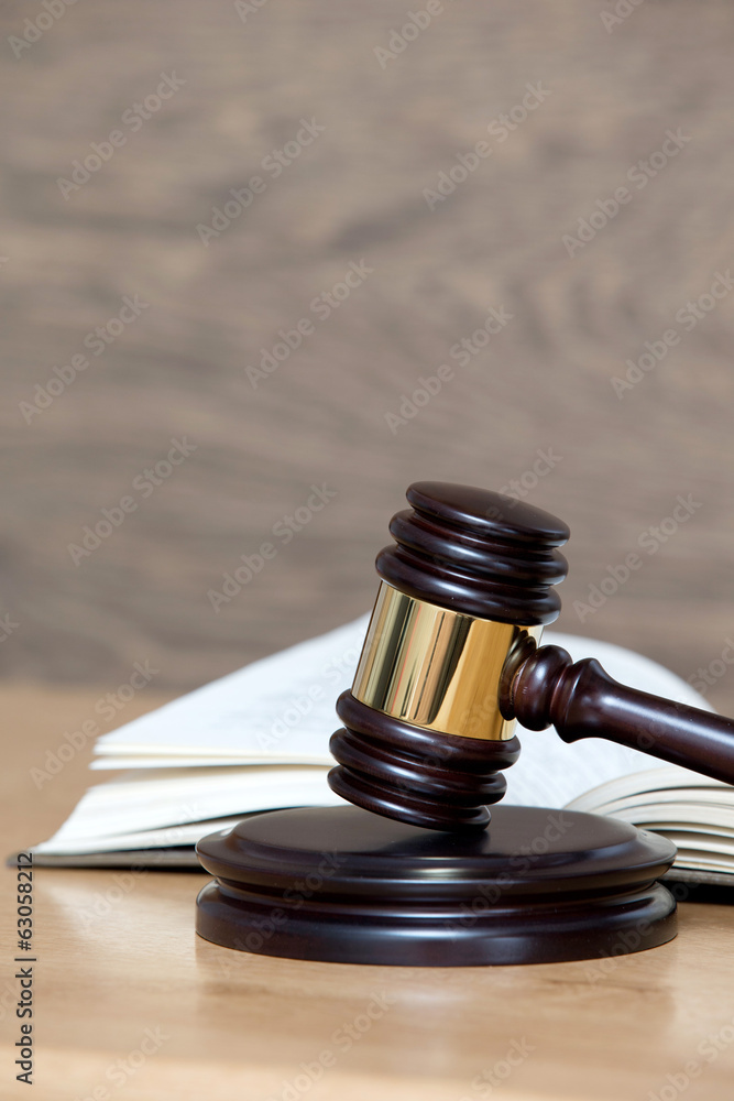 wooden gavel and books wooden gavel and books