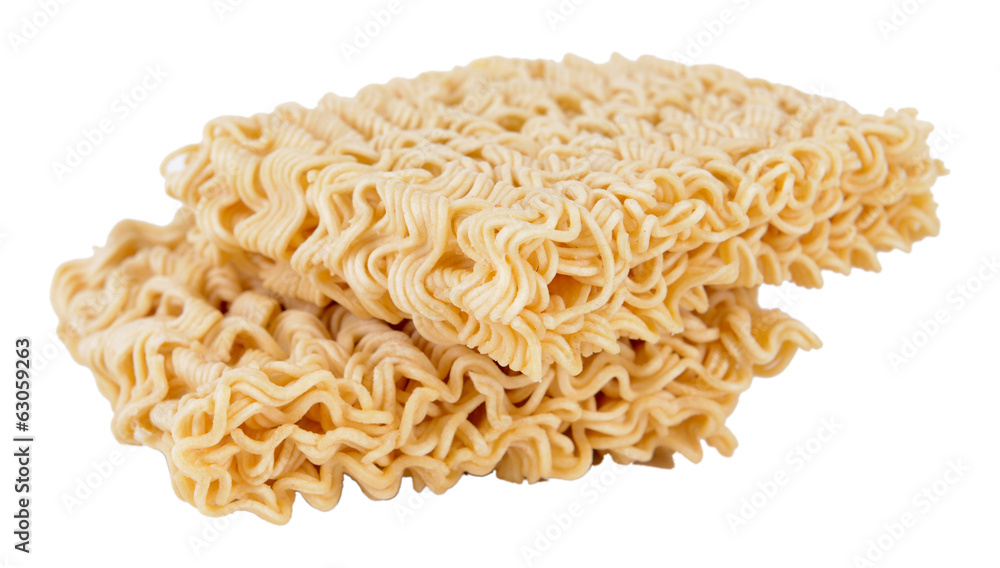 Instant noodles isolated on white Instant noodles isolated on white