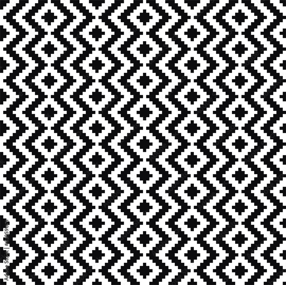Black and white pattern. Vector ornament. Black and white pattern. Vector ornament.