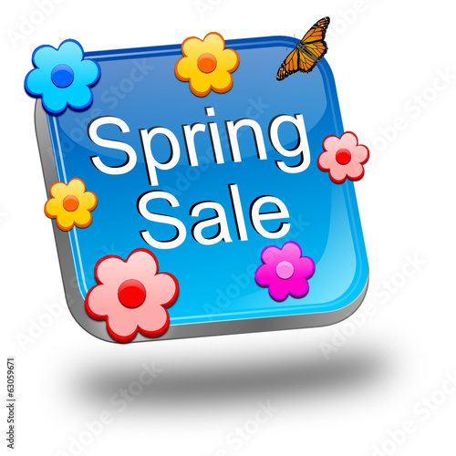 Spring sale button
