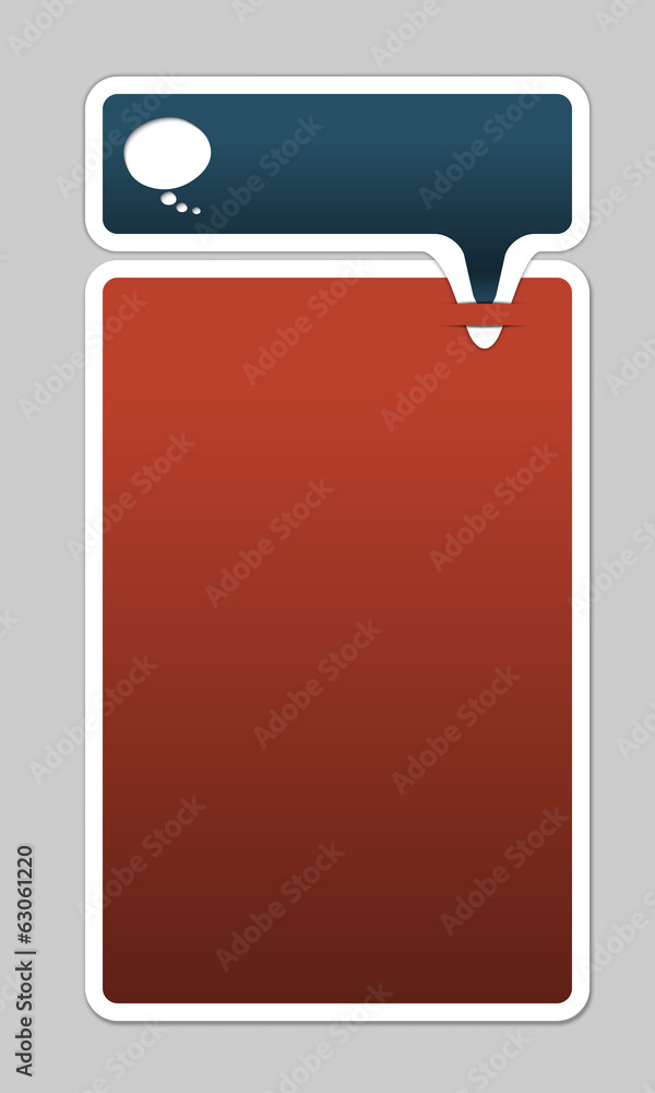 two frames for entering text with speech bubble two frames for entering text with speech bubble