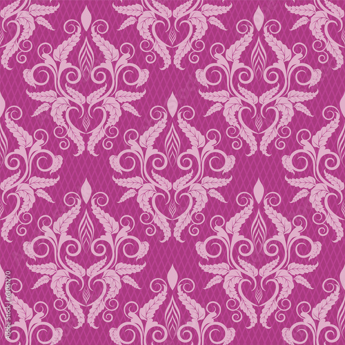 vector seamless backdrop. damask pattern. flower wallpaper