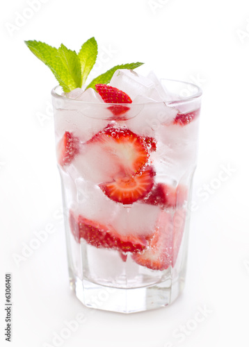 Summer cocktail - strawberry Mojito