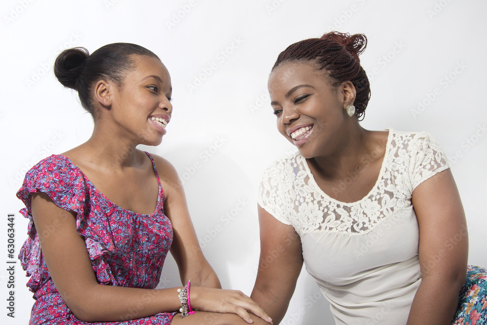 Young Loving Black Best Friends talking Young Loving Black Best Friends talking