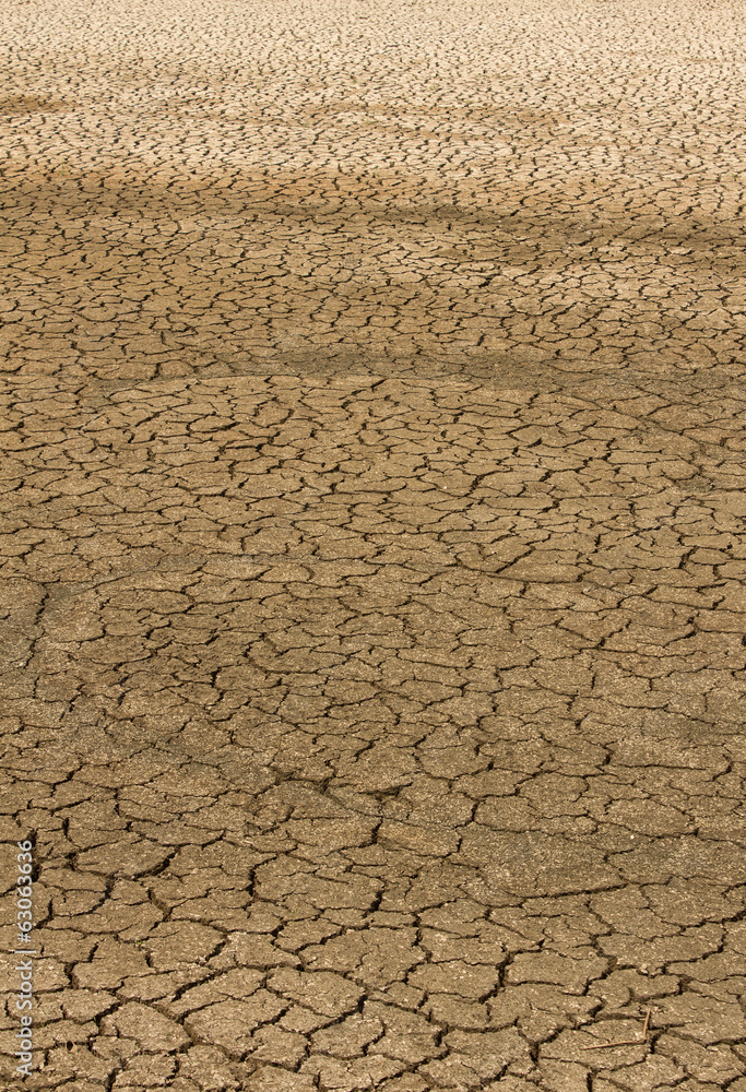 Dry cracked ground filling the frame as background Dry cracked ground filling the frame as background