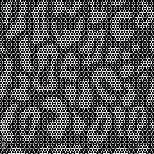 Lace seamless leopard pattern. Vector mesh.