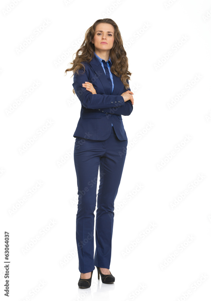 Full length portrait of confident business woman Full length portrait of confident business woman