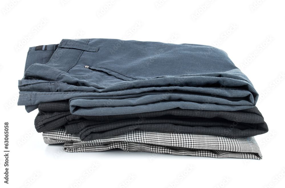 stack of clothing isolated on white stack of clothing isolated on white