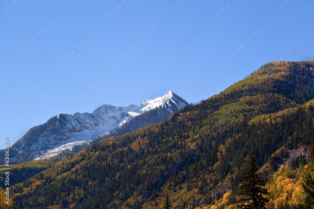 Elk Mountains Colorado in Fall