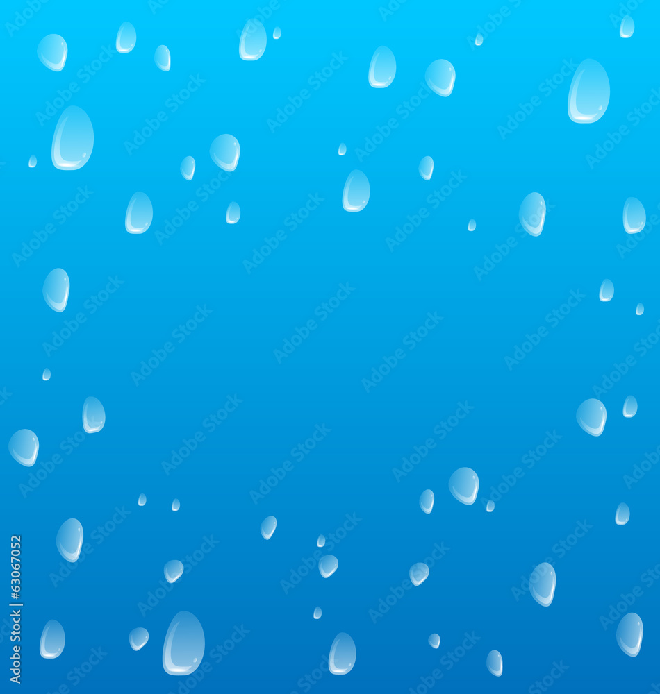 Water drops vector background