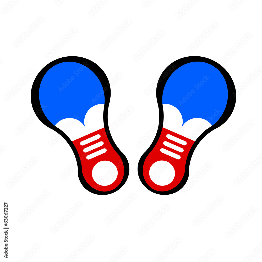 Clown Shoes Stock Vector | Adobe Stock