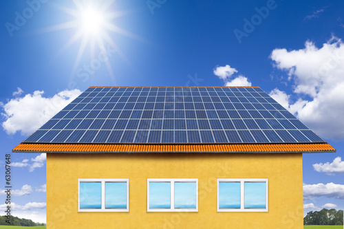 Solaranlage auf Wohnhaus