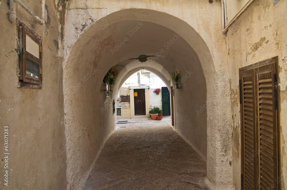 Naklejka premium Alleyway. Monopoli. Puglia. Italy.