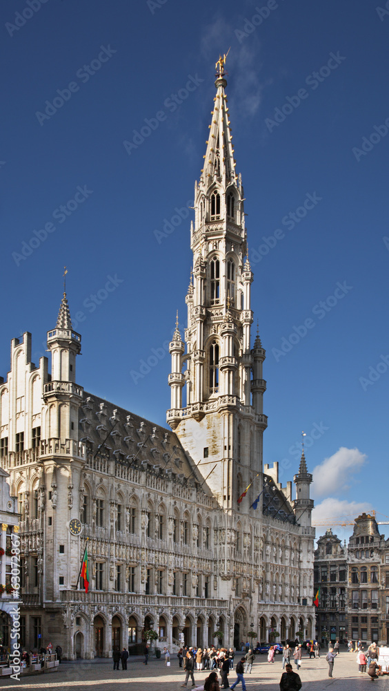 Brussels Town Hall on Grand Place. Belgium