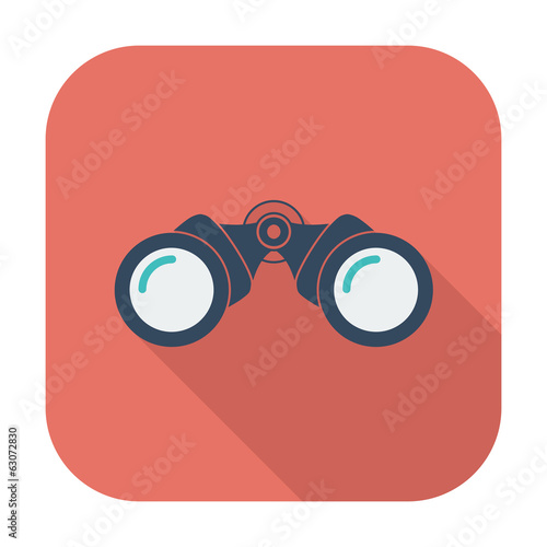 Binoculars flat icon