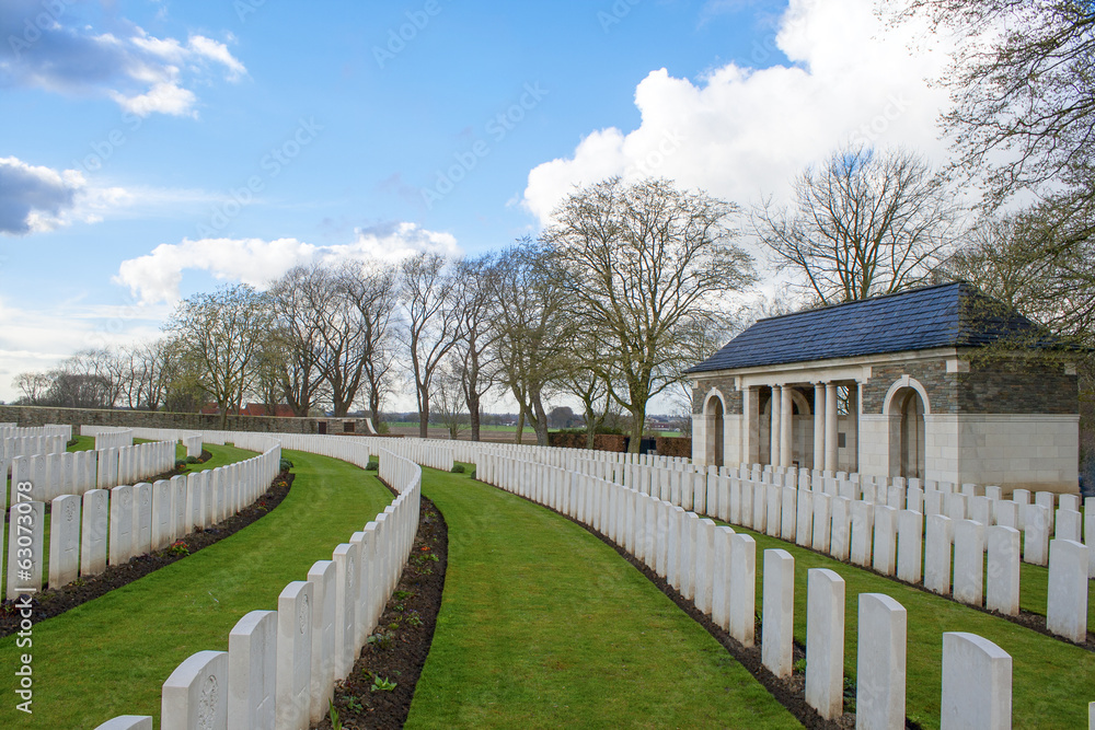 Cemetery great world war one flanders Belgium Cemetery great world war one flanders Belgium