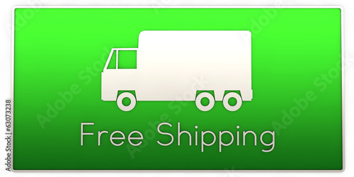 free shipping truck sign