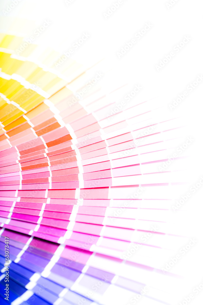 Obraz premium Open Pantone sample colors catalogue.