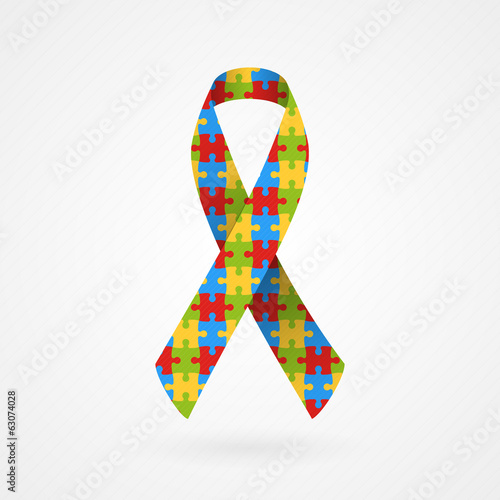 Puzzle awareness ribbon (Autism)