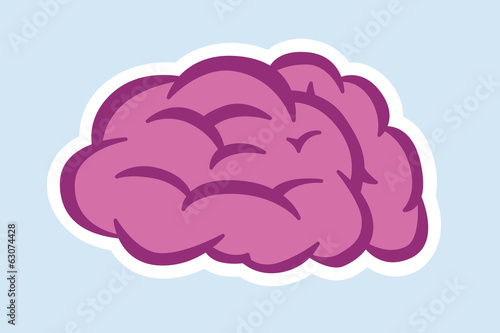 Obraz na płótnie Brain icon w salonie