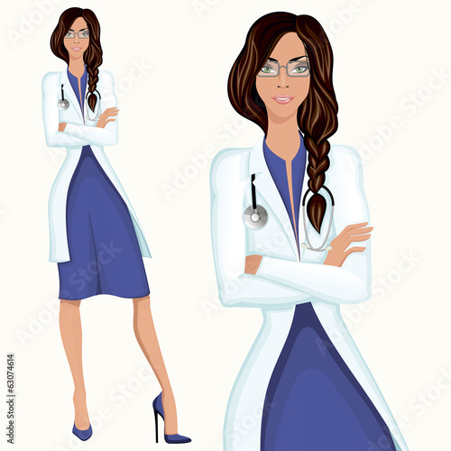 Young woman doctor