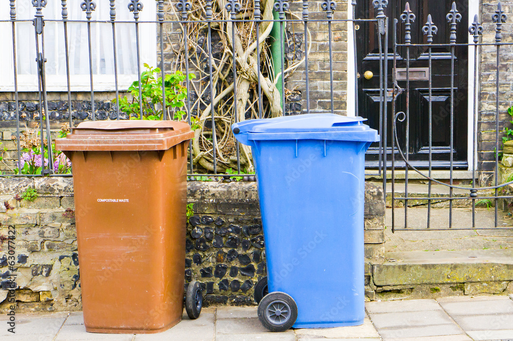 Fototapeta premium Recycling bins