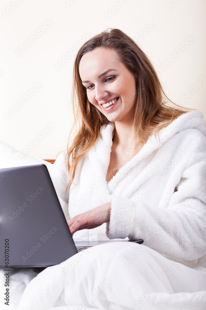 Chatting in bed Chatting in bed