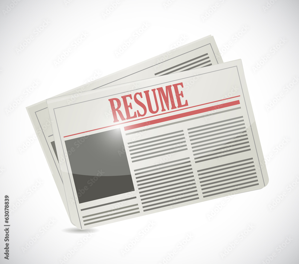 resume newspaper illustration design resume newspaper illustration design