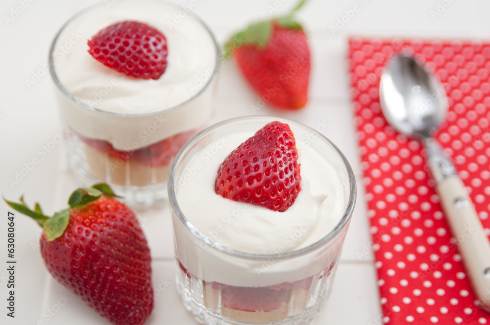 custom made wallpaper toronto digitalErdbeer Sahne Dessert