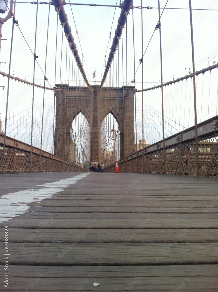 Fototapeta premium Puente de Brooklyn, Manhattan, Nowy Jork