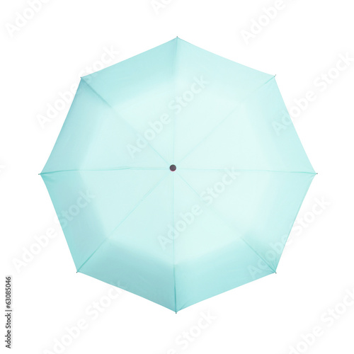 blue umbrella isolated on white background