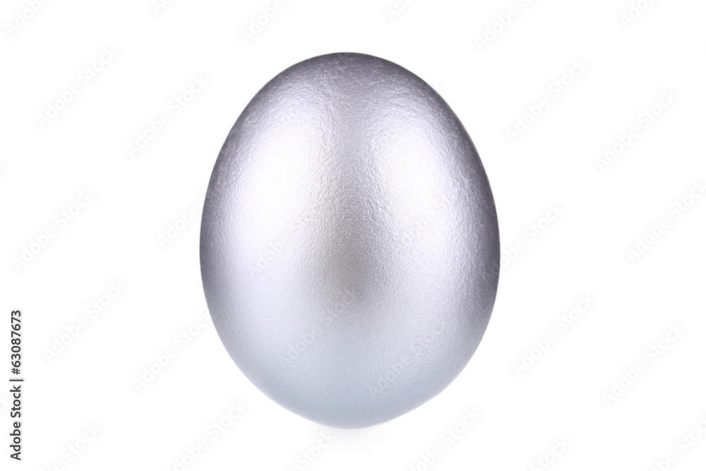 Easter silver egg. Easter silver egg.