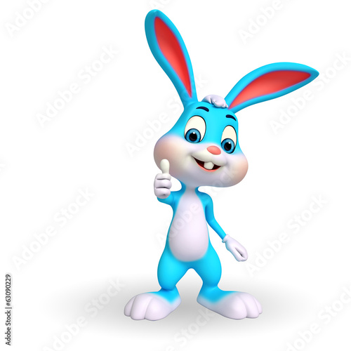 Illustration of cute easter bunny