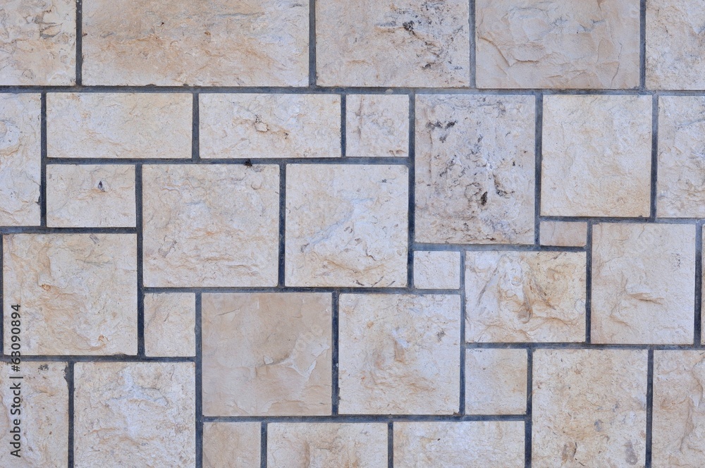 Naklejka premium House wall brown tiles background