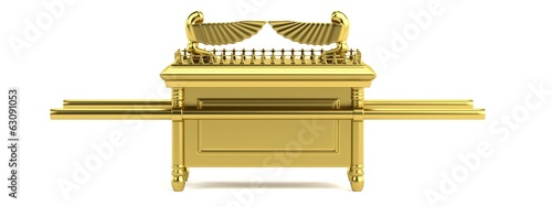 realistic 3d render of ark of the covenant