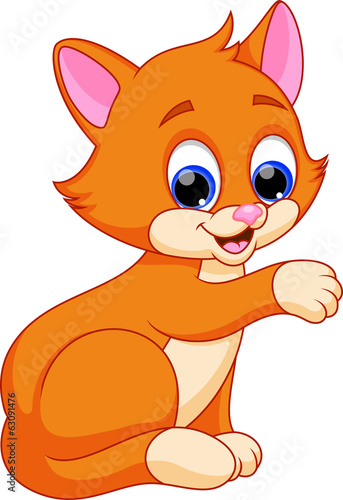 Funny cat cartoon
