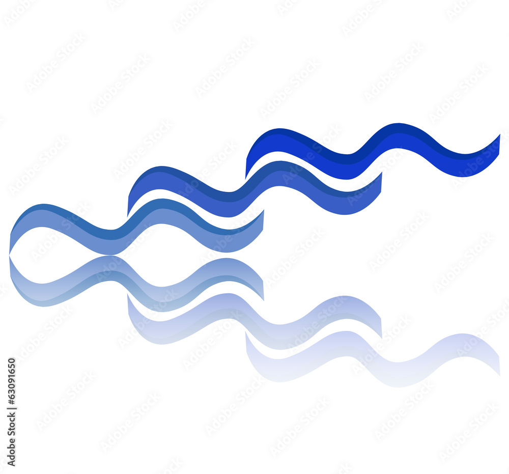 Water abstract symbol vector illustration Water abstract symbol vector illustration