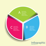 Modern Design template / can be used for infographics / numbered
