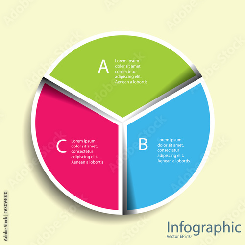 Modern Design template / can be used for infographics / numbered