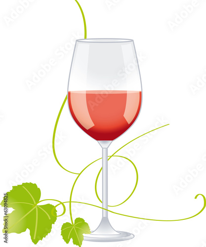 VERRE DE VIN ROSE 1