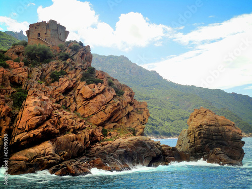 Genoese tower at Corsica, Porto