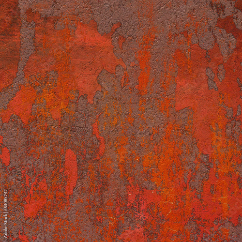 red brown 3d abstract grunge paint layer wall