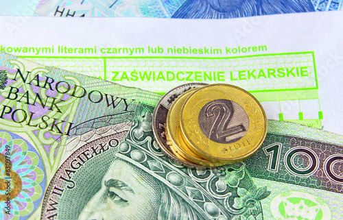 Obraz na płótnie sick leave