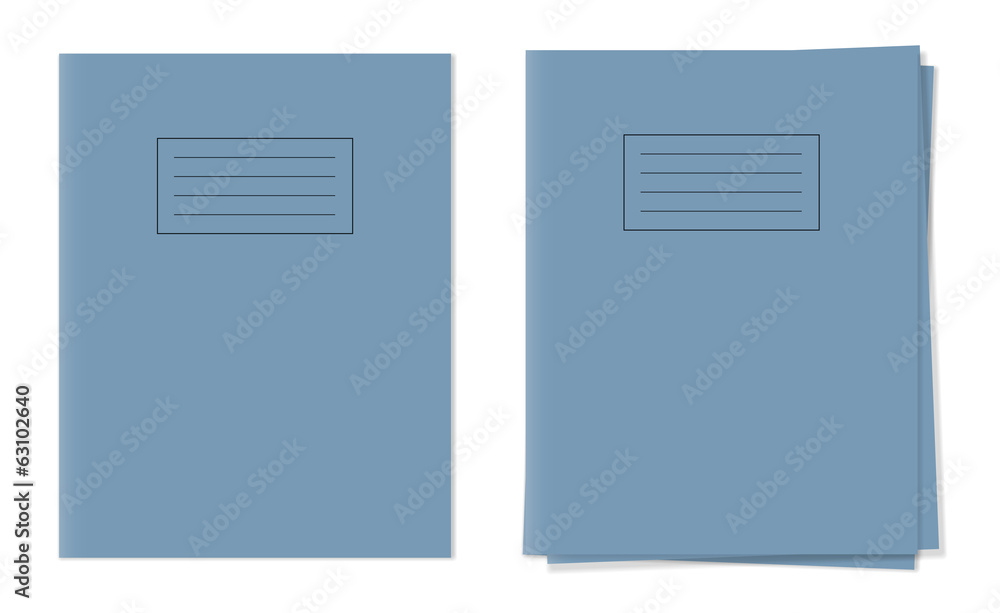 Naklejka premium Vector exercise books