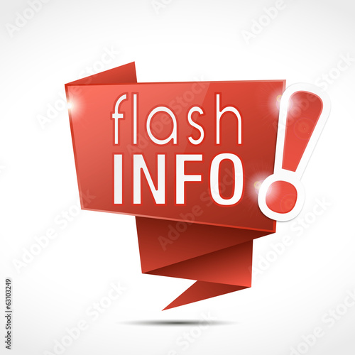 bulle origami : flash info (cs5)
