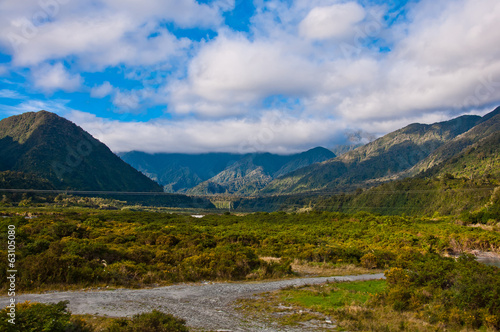 part of southern alps in New Zealand
