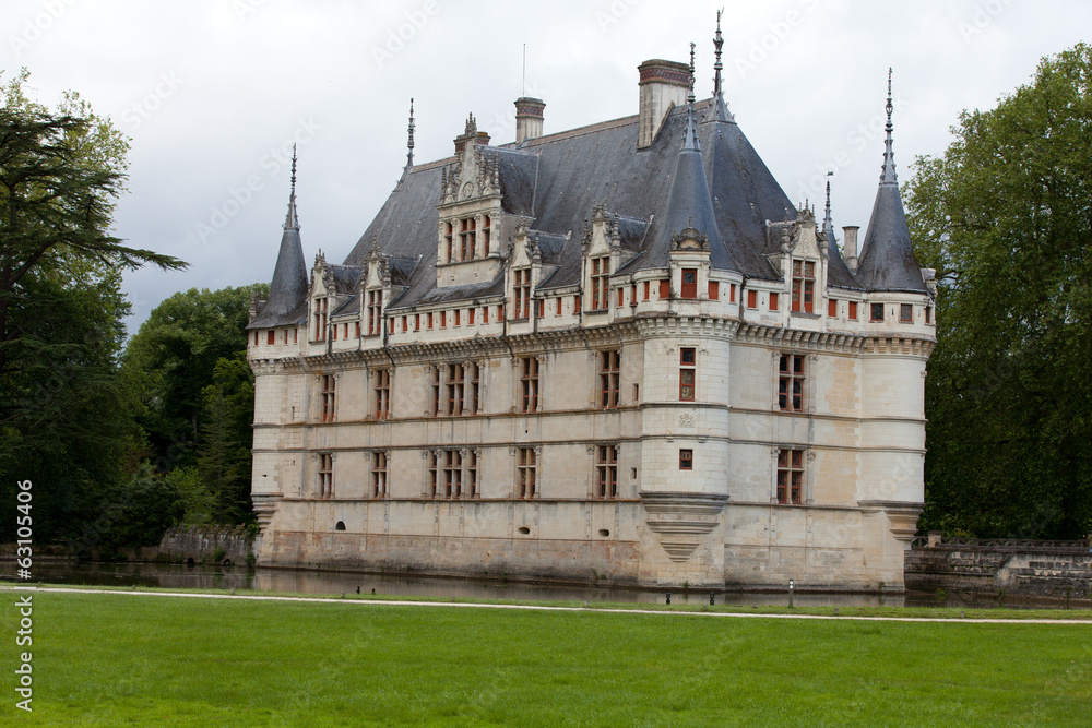 Fototapeta premium Azay-le-Rideau castle in the Loire Valley, France